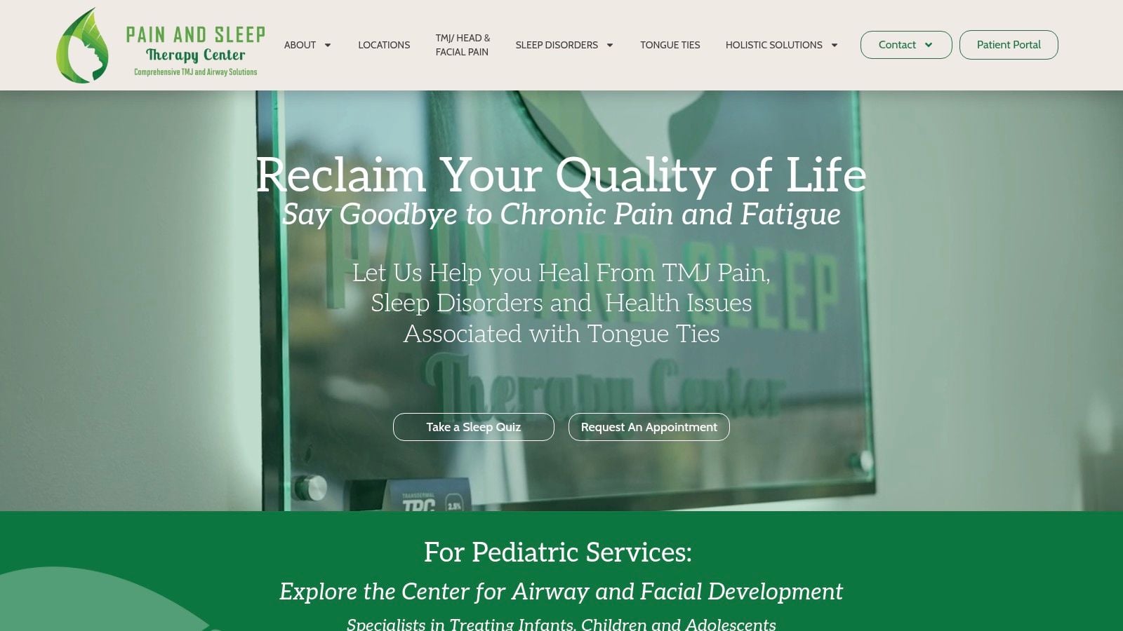 Screenshot from https://painandsleepcenter.com